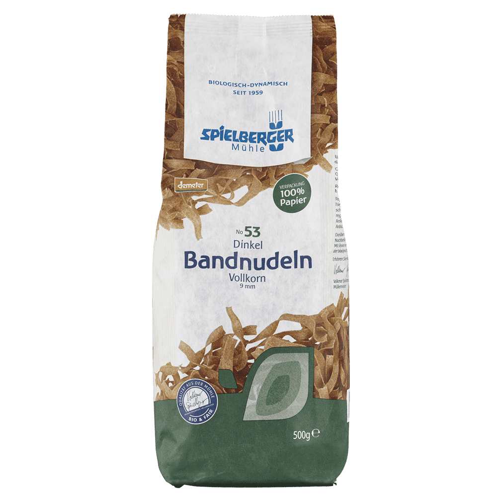 Dinkel Bandnudeln Vollkorn Spielberger Kg Bei Greenist De