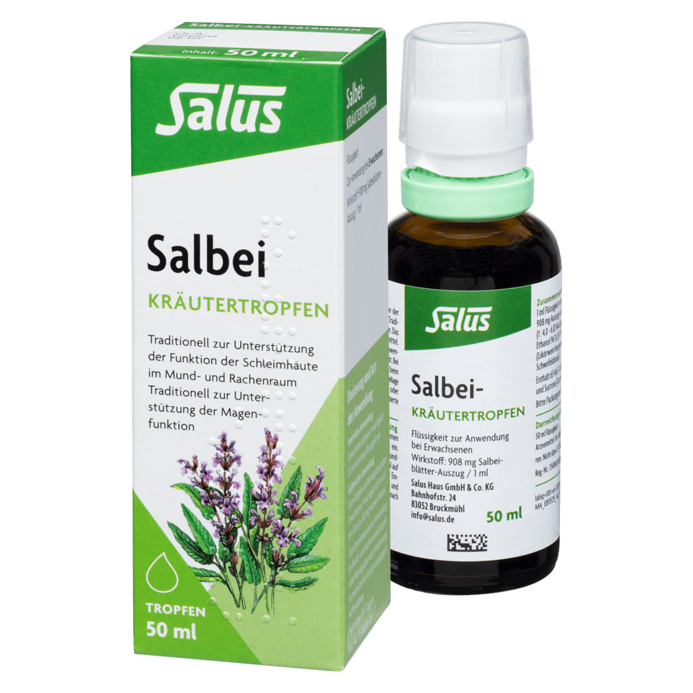 Salbei Kräutertropfen von Salus bei greenist de