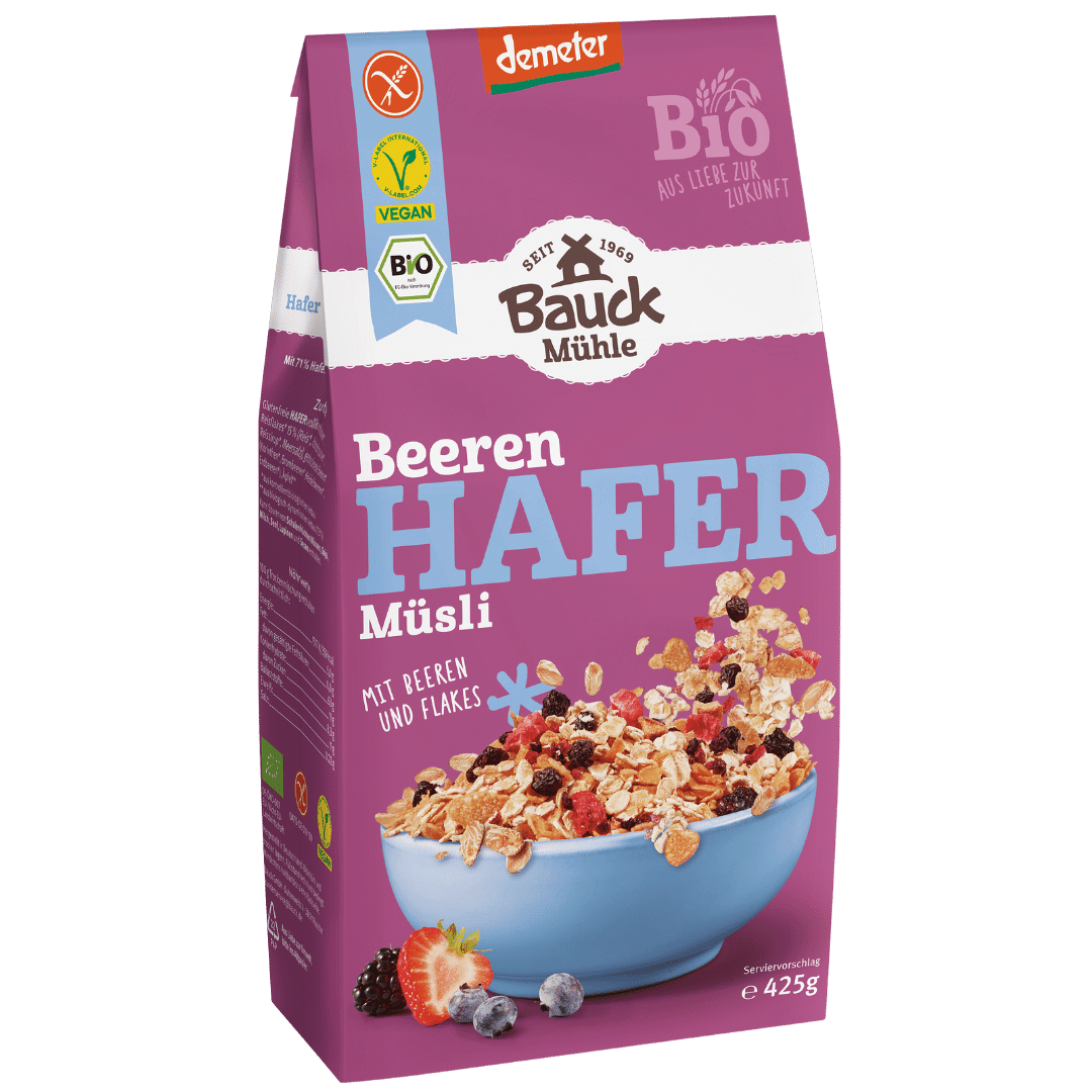 Bio Hafer M Sli Beeren Glutenfrei Von Bauckhof Bei Greenist De