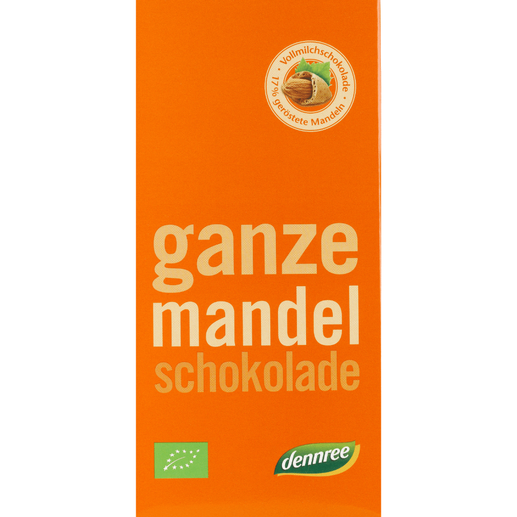 Bio Vollmilchschokolade Mit Ganzen Mandeln Von Dennree Bei Greenist De