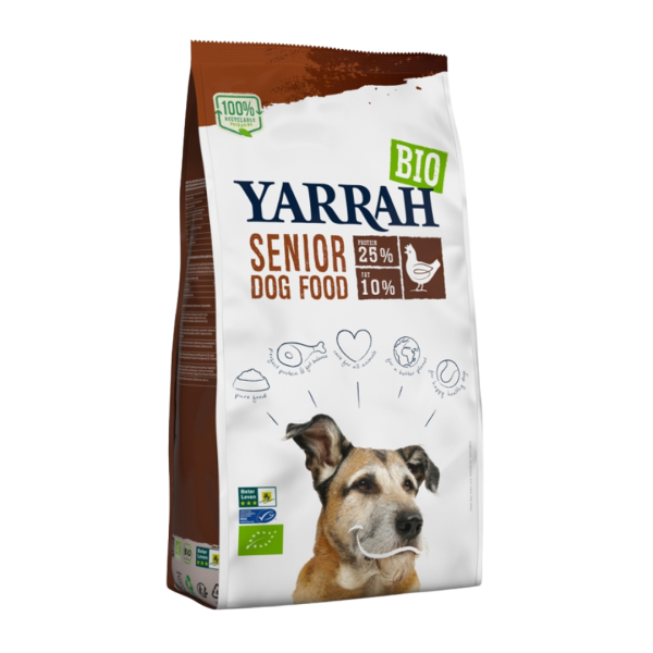 Yarrah Bio-Hundefutter Senior Huhn