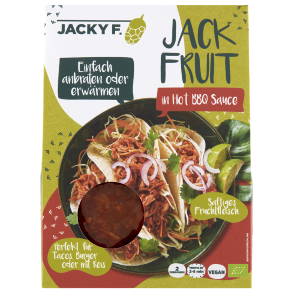 Jacky F. Jackfruit BBQ, 300 g MHD 17.01.2025