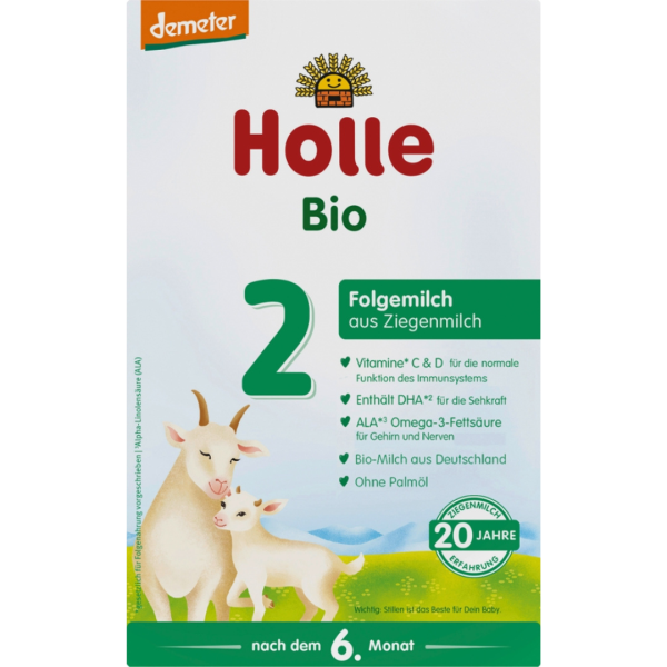 Holle Bio Folgemilch 2 aus Ziegenmilch