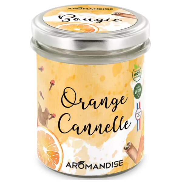 AROMANDISE Kerze Orange-Zimt