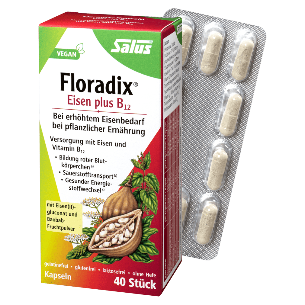 Floradix Eisen Plus B12 40 Kapseln Von Salus Bei Greenist.de