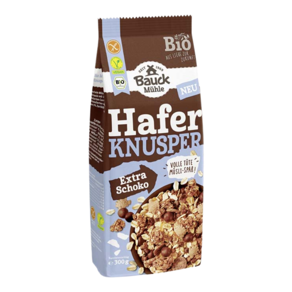 Bauckhof  Bio Hafer Knusper Müsli Schoko