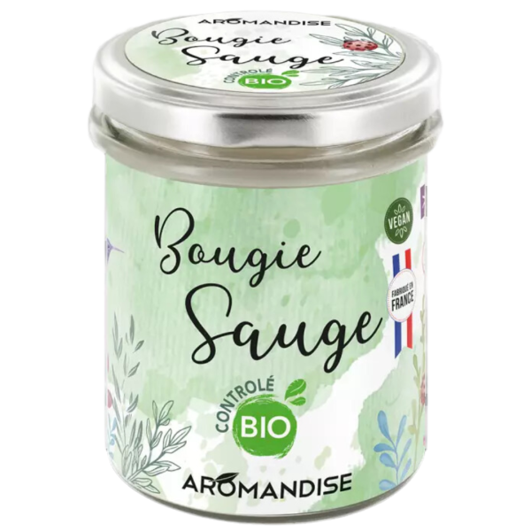 AROMANDISE Bio Salbei Kerze