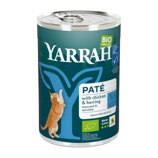 Yarrah Bio-Katzenfutter Pastete mit Fisch