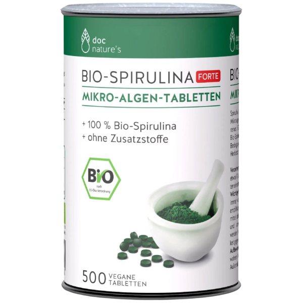 Doc Natur Bio-Spirulina FORTE Mikro-Algen-Tabletten, 200 St