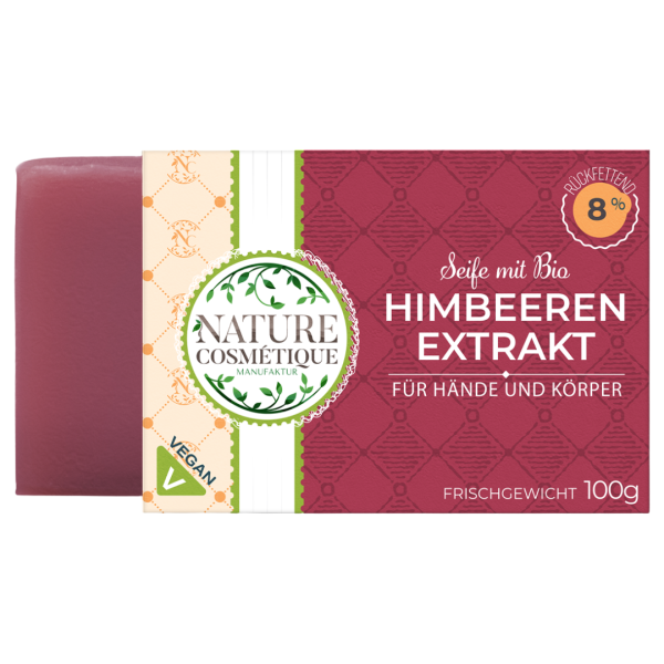 Nature Cosmétique Wildberry Seife mit Himbeerkern CO2 Extrakt