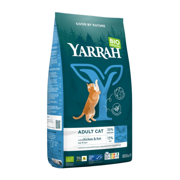 Yarrah Katzen Trockenfutter - Huhn &amp; Fisch (MSC)