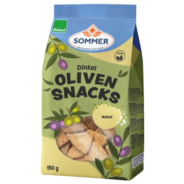 Sommer Bio Oliven-Snacks Natur