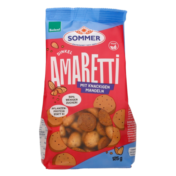 Sommer Bio Dinkel Amaretti mit Mandeln