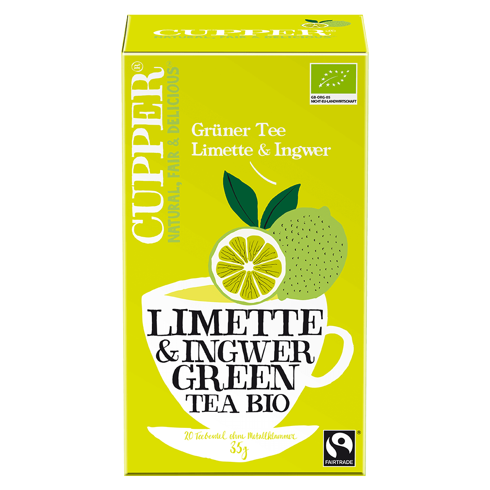 Bio Gr Ner Tee Limette Ingwer G Von Cupper Bei Greenist