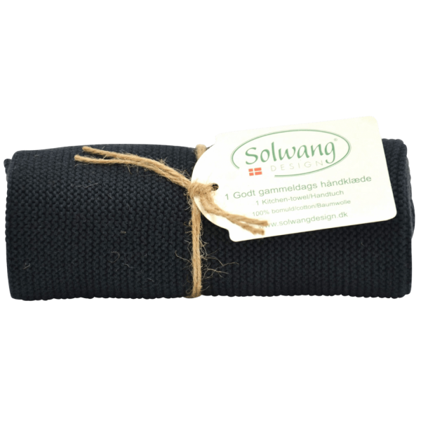 Solwang Design Handtuch Schwarz