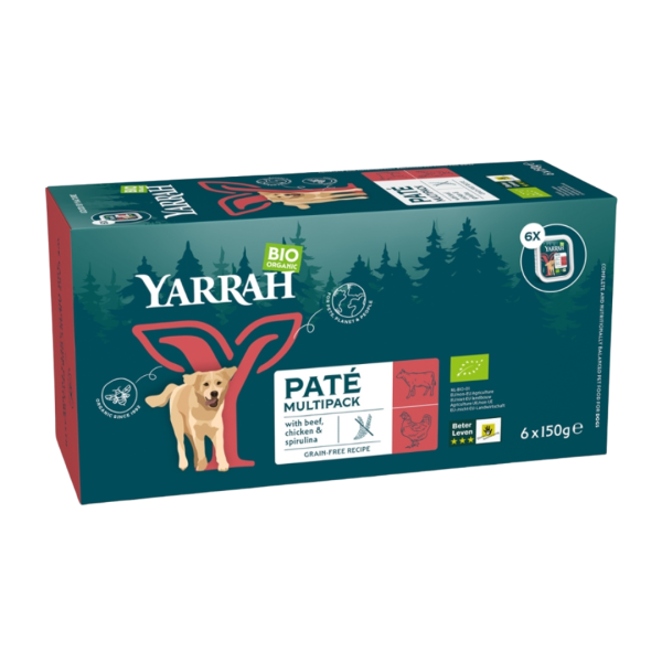 Yarrah Bio-Hundefutter Pastete mit Rind