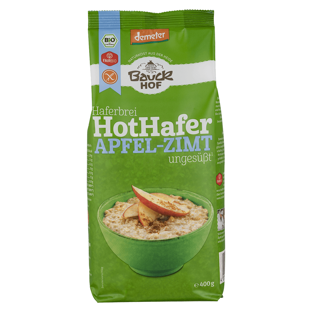 Bio Hot Hafer Apfel Zimt Von Bauckhof Bei Greenist De