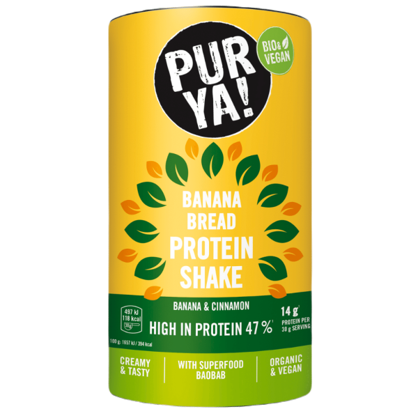 PURYA! Bio Protein Shake, Banana Bread, Baobab