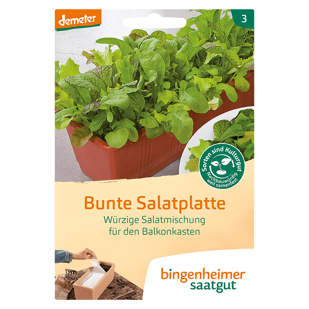 Bio Salatmischung, Bunte Salatplatte von Bingenheimer Saatgut bei ...