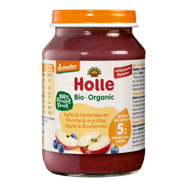 Holle Bio Apfel mit Heidelbeere