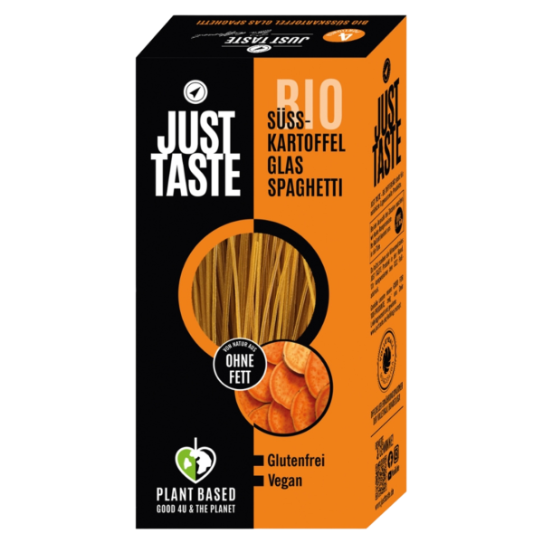 Just Taste Bio Süsskartoffel Glas Spaghetti