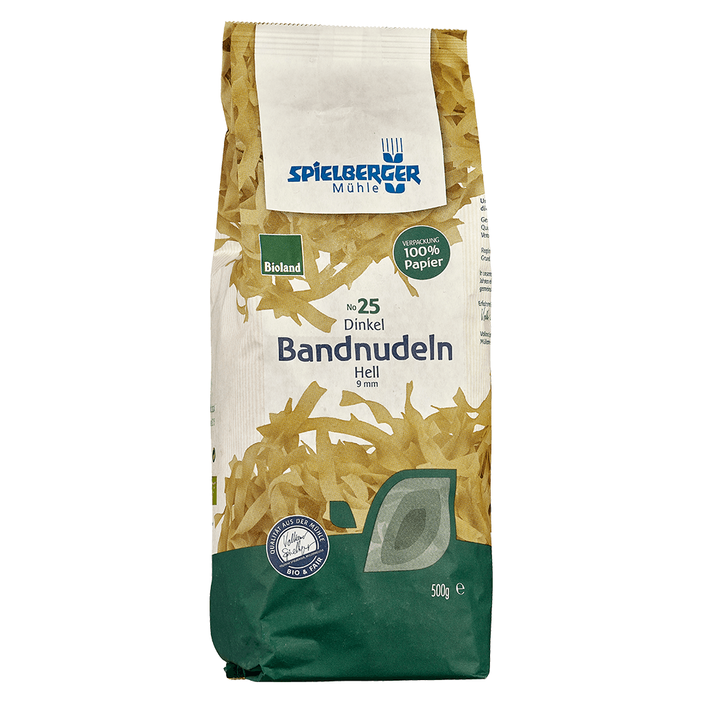 Bio Dinkel Bandnudeln Hell Von Spielberger Bei Greenist De