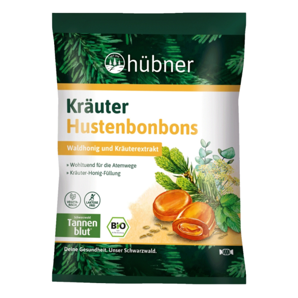 Hübner Bio Kräuter Hustenbonbons ehemals Tannenblut