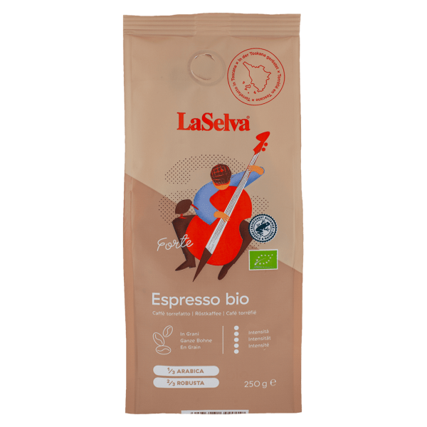 LaSelva Bio Espresso Forte, Ganze Bohne