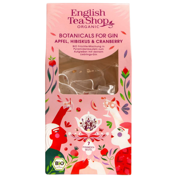 English Tea Shop Bio Botanicals for Gin Apfel, Hibiskus &amp; Cranberry