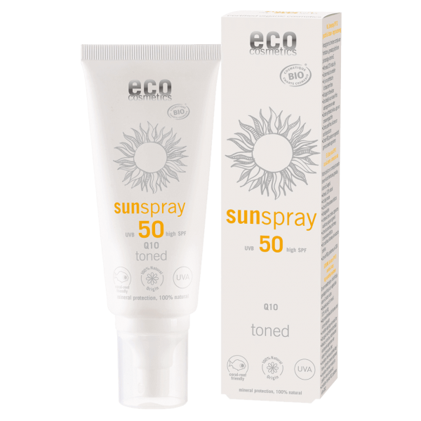 Eco Cosmetics Sonnenspray LSF 50 getönt Q10, 100 ml Stück